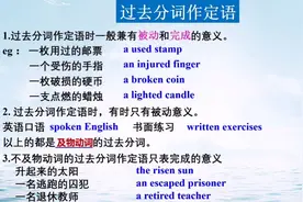 高考英语语法之过去分词作定语和宾补视频封面