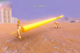 美猴王孙悟空拿出400米长的金箍棒，挑战光头大魔王一拳超人