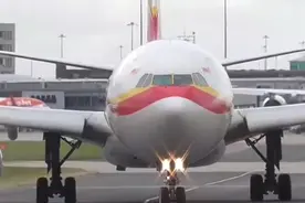 海南航空A330-343、B-6539在曼彻斯特机场起飞，回到家的怀抱！视频封面