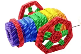 DIY怎么用磁力球建造古代的大炮