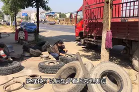 轻卡换六条胎花了5300多，大放血车主很肉疼，旧胎花纹浅必须换吗视频封面