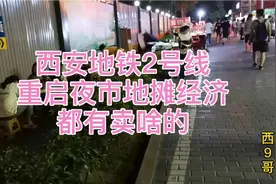 西安长安韦曲南站，地铁2号线南边终点，重启夜市地摊经济都有啥视频封面