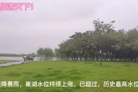 合肥近期连降暴雨，巢湖水位已达到历史最高水位线视频封面