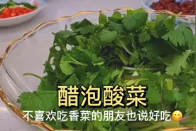 2块能吃三顿的下饭菜 醋泡香菜 不喜欢吃香菜的闺蜜都说好吃视频封面