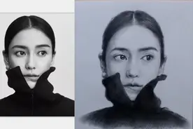 人物素描绘画，黑白灰超立体五官教学绘画，快来一起学习