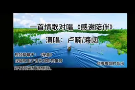 一首超好听的情歌对唱《感谢陪伴》感恩遇见，感谢一路陪伴！