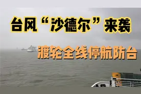 琼州海峡渡轮防“沙德尔”台风的现场情况，预计什么时候会通航？