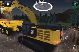 手游模拟建筑3，百吨王大卡车在巨无霸挖掘机面前一点气势都没有视频封面