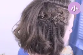 短发花朵造型视频封面