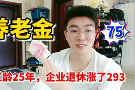 养老金调整，25年工龄，有的退休老人养老金能涨到293元，咋回事视频封面