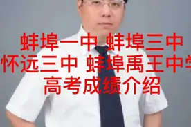 蚌埠一中 蚌埠三中 怀远三中 蚌埠禹王中学高考成绩介绍