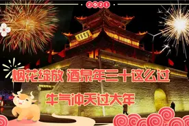 烟花绽放酒泉过年有不同！看烟花祈福新年！省的每逢佳节被催婚！视频封面