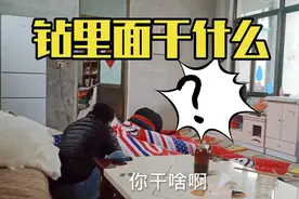 老妈在家套新被子，突然往被罩里一钻，吓了一跳，发生了什么