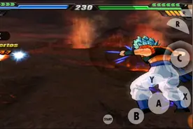 龙珠z电光火石3战斗超蓝悟吉塔ⅤS新版布罗利