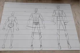 教你画一个胸肌腹肌大长腿肌肉小哥哥，1： 9头长男性人体画法视频封面