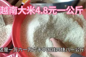 越南大米4.8一公斤你感觉贵不贵，看看质量值不值