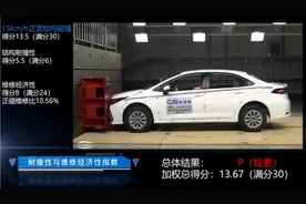 新款卡罗拉中保研碰撞测试快来看看吧视频封面