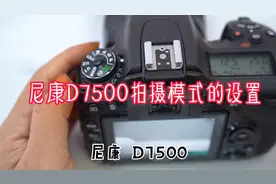 第八十五集：尼康D7500拍摄模式的设置及拍摄拨盘的应用