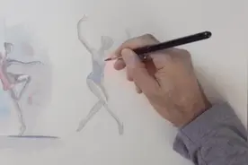 牛人教你如何画跳芭蕾的女孩，这样画，你觉得美吗？