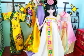 叶罗丽变身古装王妃 梳洗换装陪太后逛御花