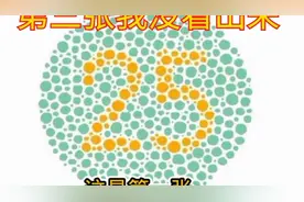 三张色盲测试图，关键第三张图中到底是什么？有谁能看出来的