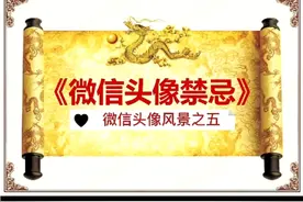 微信头像九大禁忌视频封面