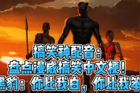 搞笑神配音：盘点漫威搞笑中文梗！《黑豹》你比我白，你比我笨!视频封面