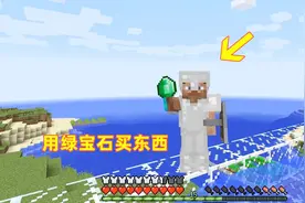 我的世界20！我和村民交易拿到一颗绿宝石，没想到还能用它买东西视频封面