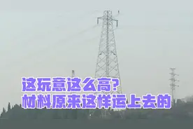 山顶上高压铁塔怎么运上去的，看完运输过程泪目！
