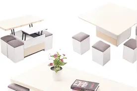 多功能折叠升降茶几  小户型客厅 公寓茶几餐桌两用