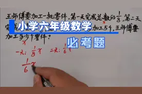人教版小学六年级数学解决问题必考题视频封面