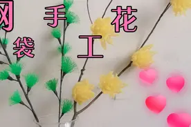 废物利用把不起眼的水果网袋做成漂亮的手工花视频封面