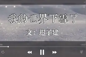 #做个朗读者#为您朗读，迟子建的作品《我的世界下雪了》