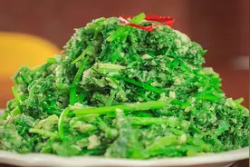 小茴香怎样蒸好吃不坨块？掌握这2要点，3分钟出锅，翠绿不粘连