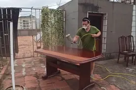 实木旧家具舍不得扔，我们一起翻新喷漆修起来，全程干货细分享视频封面