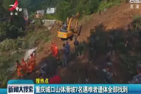 重庆城口山体滑坡7名遇难者遗体全部找到视频封面