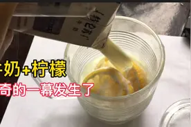 用柠檬泡牛奶！神奇的一幕发生了！这还能喝吗？视频封面