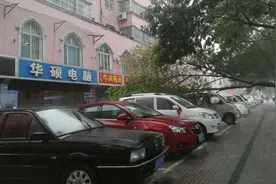 狂风暴雨来袭，潍坊昌乐碗口粗的树被刮断，面包车被砸视频封面