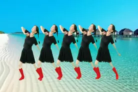 张兰惠心广场舞《铁血丹心》原创，附分解