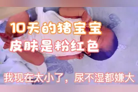 10天的宝宝，皮肤粉红色，眼睛一会双眼皮，一会单眼皮
