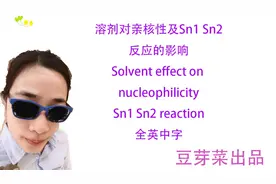 溶剂对亲核性和Sn1Sn2反应的影响【有机化学】【全英中字】