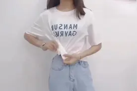 时尚T恤的几种扎发，网红模特都是这么扎的