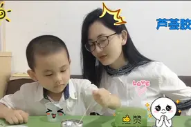 超简单芦荟胶泥起泡胶制作方法，陪伴VLOG小朋友全程兴奋 无硼砂视频封面