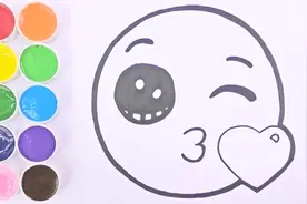 【呀！涂鸦】彩绘给你一个吻，简单又有创意的表达感情emoji表情