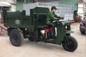 越南农民自制的农用三轮车，进口柴油发动机，看样子还不错视频封面