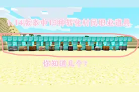我的世界1.14：无职业村民转换职业村民对应道具，你知道几个？