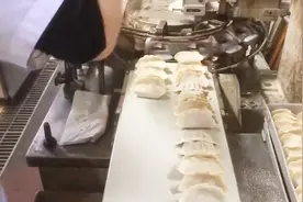 日本人制造的这台自动包饺子机，1秒包2个，效率吓人，全程自动视频封面