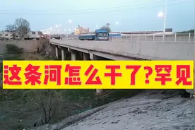 一条常年有水的河突然干涸了，问了3个人都说不知道，看看怎么了视频封面