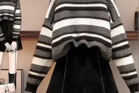 大码女装胖mm冬季新款时尚减龄遮肚显瘦加厚毛衣丝绒短裤两件套装视频封面