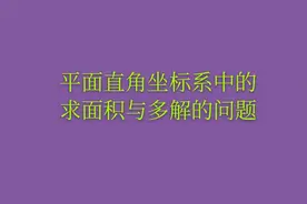 七年级数学下册平面直角坐标系求面积和坐标多解题 居然四个答案视频封面